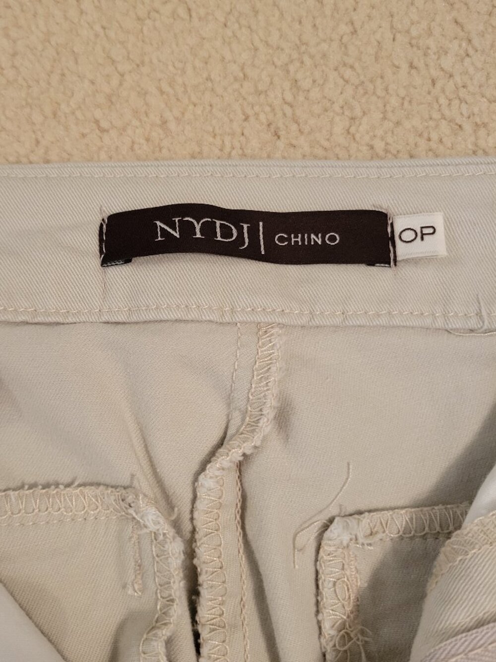 2 Pairs of NYDJ Bermuda Shorts; Tan is Size 0 Petite, Black is Size 0 - Picture 5 of 13